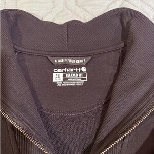 Carhartt Black Sweatshirt with Logo Patch